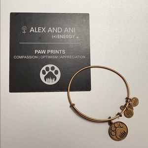 Alex and Ani Paw Prints Bracelet